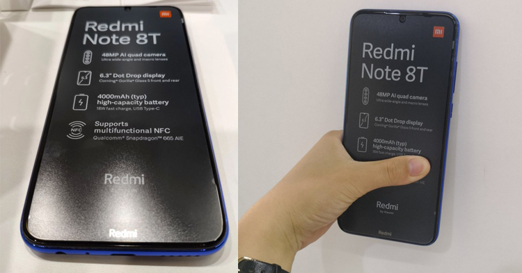  មិនទាន់ដឹងអីផង លេចធ្លាយរូប Redmi Note 8T ប្រើកាមេរ៉ា ៤ គ្រាប់បាត់!