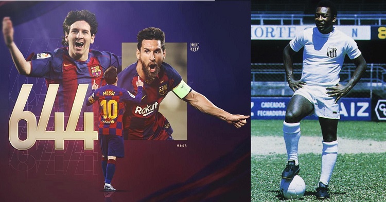  Messi រកបានជិត ៦៤៤ គ្រាប់ បំបែកកំណត់ត្រាមួយរបស់វីរបុរសបាល់ទាត់ពិភពលោក Péle