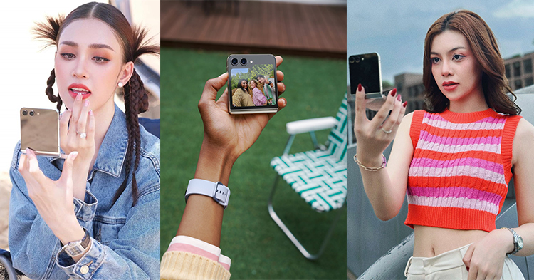  Galaxy Z Flip5 រីករាយក្នុងការ Selfie កាន់តែជឿជាក់ជាមួយមុខងារ FlexCam!