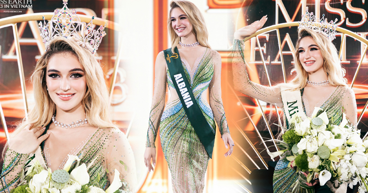  នៅក្មេងតែពូកែ! ឆ្នាំ ២០២៣ ម្ចាស់មកុដ Miss Earth ធ្លាក់ទៅលើរាជិនីសម្រស់មកពី Albania វ័យទើប ១៨ ឆ្នាំ